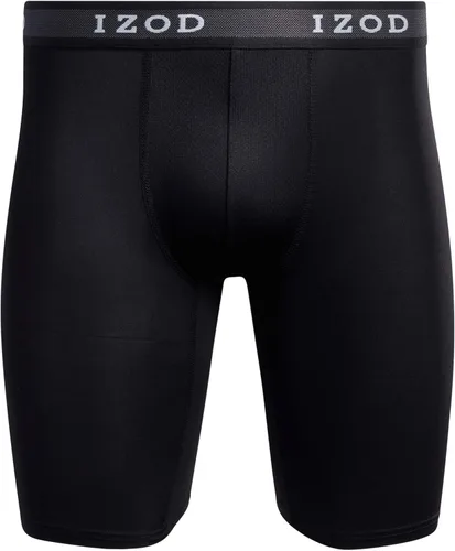 Miniatura 3 de IZOD Ropa interior para hombre Calzoncillos tipo bóxer de pierna larga (paquete de 10)