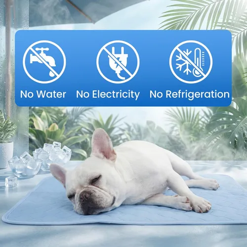 Miniatura 3 de PatiencET Tapete refrescante para perros, 22 x 28 pulgadas, tapete fresco para mascotas para perros y gatos, almohadilla refrescante de seda