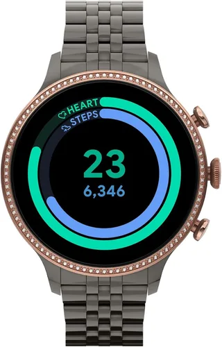 Miniatura 9 de Fossil - Reloj inteligente con pantalla táctil Gen 6 con altavoz para mujer medición de frecuencia cardíaca oxígeno en sangre GPS pagos sin contacto