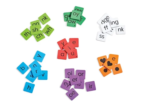 Miniatura 7 de hand2mind Phonics - Azulejos magnéticos de letras para construcción de palabras, reconocimiento de letras para jardín de infantes, sonidos