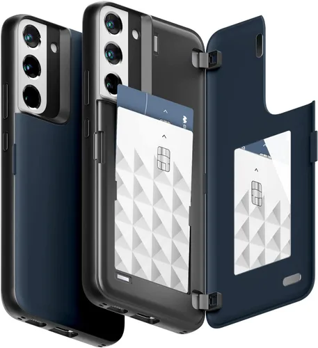 Miniatura 8 de GOOSPERY Funda tipo cartera para Samsung Galaxy S22 Ultra, [tarjetero] parachoques magnético de puerta con cierre automático, cubierta protectora