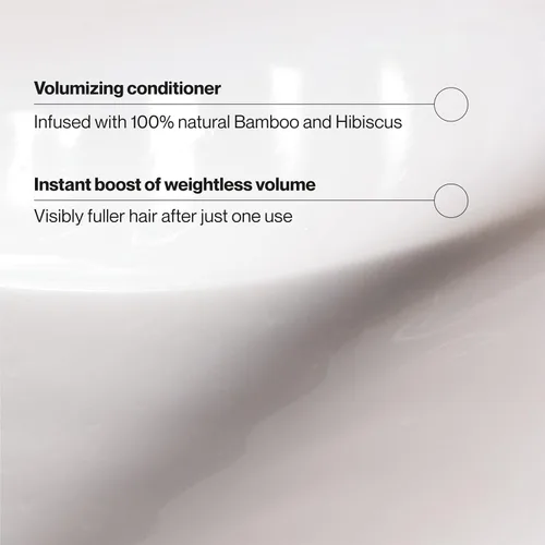 Miniatura 3 de Suave Acondicionador voluminizador de bambú e hibisco, para cabello fino y plano, sistema probado en salón para aumentar el volumen y el cuerpo
