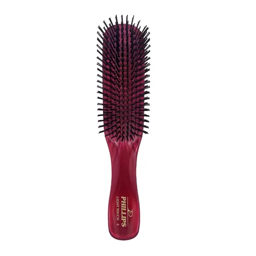 Miniatura 9 de Phillips Brush Sapphire Blue Light Touch 6 - Cepillo para el cabello, parte de la colección de gemas (zafiro)