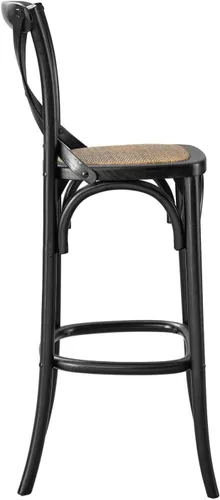 Miniatura 6 de Modway Taburete Gear Bar en Negro, 19 x 17.5 x 43.5