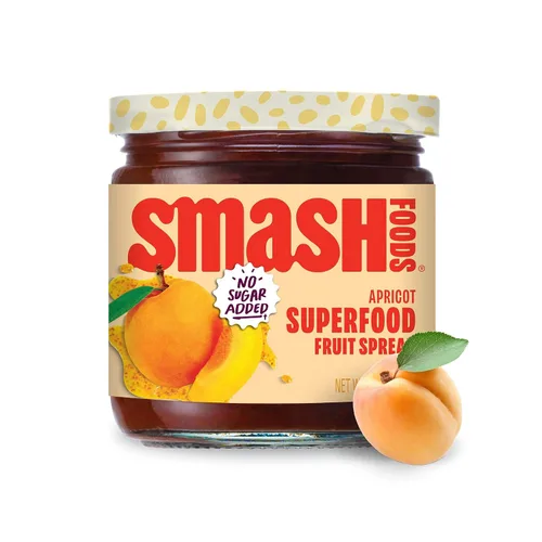 Smash Foods Mermelada de frutas | Mermelada keto sutilmente dulce hecha con bayas reutilizadas y otros ingredientes simples | Mermelada de frutas