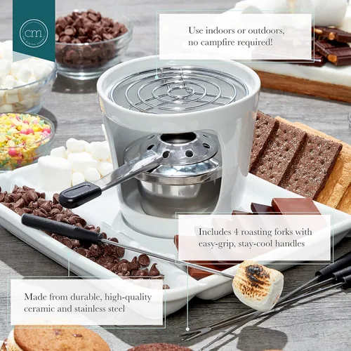 Miniatura 5 de Chicago Metallic Smores Maker, Blanco Pequeño