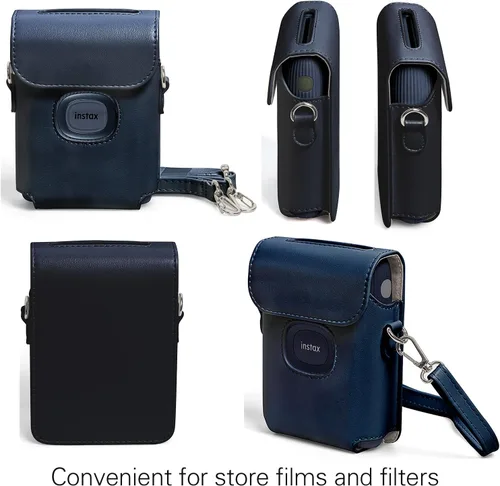 Miniatura 5 de MIni Link 2 - Funda de piel sintética para impresora Fujifilm Instax Mini Link 2 con correa de hombro ajustable