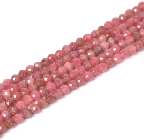 Miniatura 36 de Cuentas redondas facetadas de aguamarina natural de 4mm cuentas sueltas de 16 pulgadas para hacer joyas con cuentas