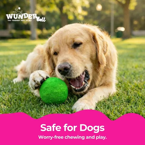 Miniatura 8 de WACKYwalk'r WUNDERball Juguete Duradero de Buscar para Perros – Pelota de Goma Natural Indestructible, Más Segura que las Pelotas de Tenis, Flota