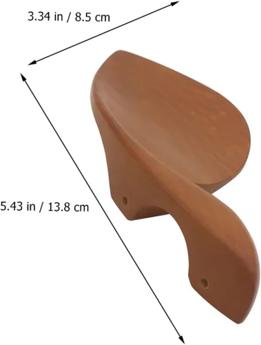 Miniatura 7 de 1 unid violín mentón suministros violín juego chinrest hombro pad violín mentón descanso violín juego accesorio violín juego piezas violín