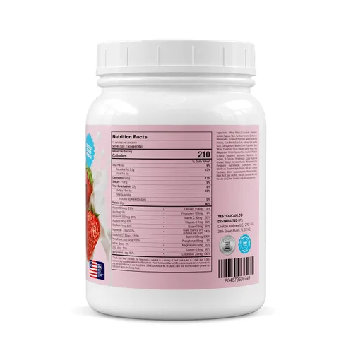 Miniatura 2 de Yes You Can! Batido completo de reemplazo de comidas, 15 porciones (chocolate) Proteína de reemplazo de comidas en polvo con vitaminas y minerales