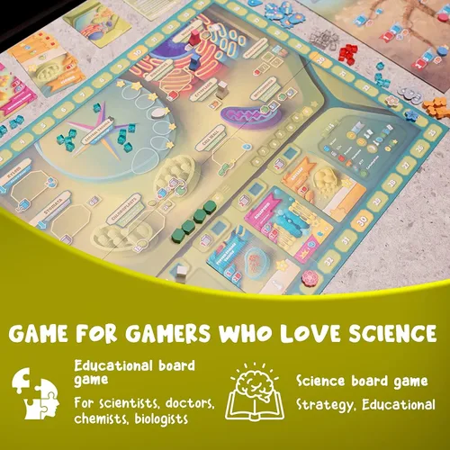Miniatura 8 de Celulosa: un juego de biología celular vegetal Mensa recomienda un juego estratégico y entretenido para aprender fotosíntesis, ADN y bioquímica