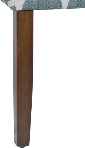 Miniatura 102 de Homepop Silla de comedor con detalles festoneados, sillas de comedor Parsons tapizadas, muebles decorativos para el hogar, tejido gris claro