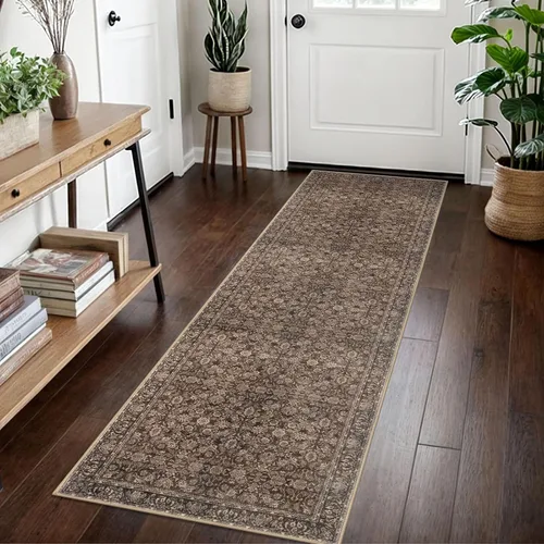 Miniatura 53 de SIILOOM Alfombra antideslizante de pasillo moderna de 2 x 5, súper suave, para pasillos, decoración para cocina, alfombras para pasillos sin 2-Verde