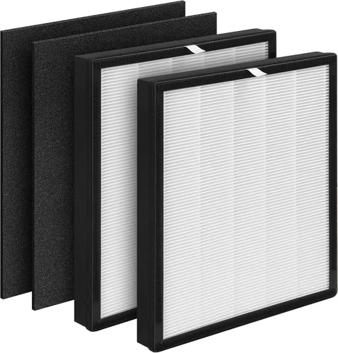Miniatura 7 de Paquete de 1 filtro de repuesto Aerio-300 compatible con purificador Zigma Aerio-300, 1 filtro de alta eficiencia + 1 prefiltros de carbono