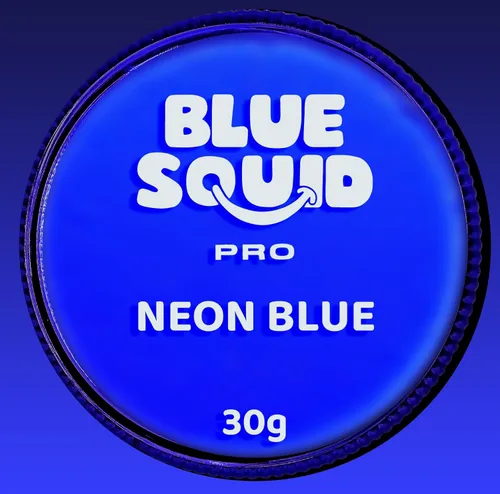 Blue Squid Pintura facial profesional a base de agua para una sola torta, pintura facial y corporal activada por agua, pintura facial para niños y