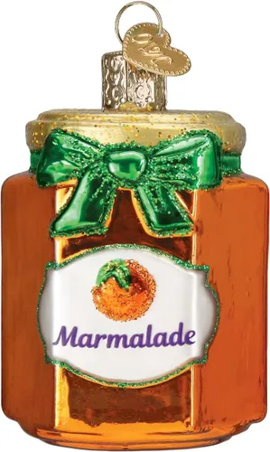 Old World Christmas - Adorno de vidrio soplado de mermelada para árbol de Navidad