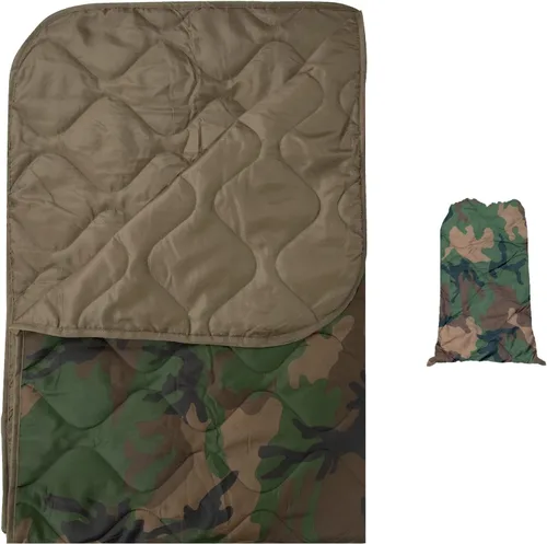 Miniatura 12 de LOOGU Manta Camuflaje Impermeable Aislante Forro de Poncho para Camping al Aire Libre, Senderismo, Caza, Supervivencia, Mochileros, Picnic Us