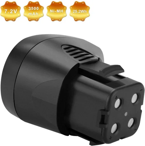 Miniatura 4 de Shentec Paquete de 2 baterías de alta capacidad de 3.5 Ah 7.2 V compatibles con Dremel 757-01 Dremel 7700-01 Dremel 7700-02, Ni-MH