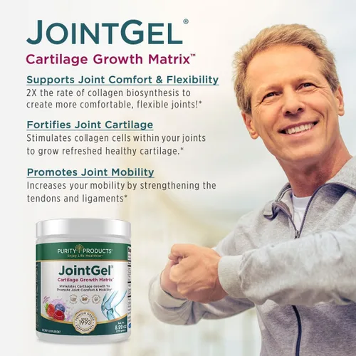 Miniatura 4 de Purity Products JointGel (sabor a baya) + paquete de fórmula para articulaciones HA Péptidos de colágeno bioactivos + MSM - Apoya la función