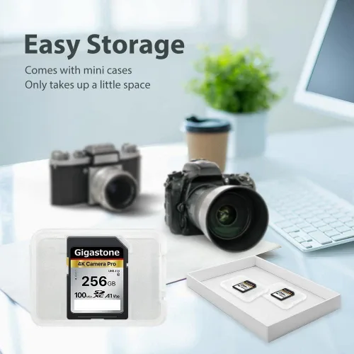 Miniatura 8 de Recuperación de datos de 5 años: tarjeta SD GIGASTONE de 256 GB, cámara 4K Pro, tarjeta de memoria A1 V30 SDXC 4K UHD Video compatible con cámara