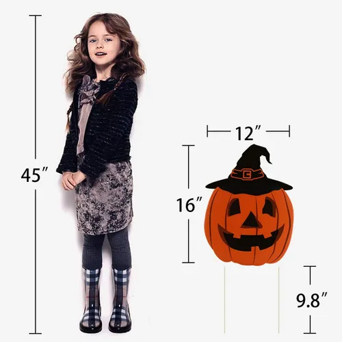 Miniatura 7 de 10 letreros de patio para Halloween, accesorios de calabaza, fantasma, monstruo, estacas para decoración de césped al aire libre