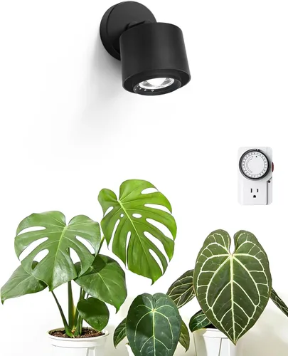 Miniatura 12 de Barrina TR40a - Luz de cultivo de pista para plantas de interior, bombillas de cultivo montadas en pared de 40 W con ángulo de haz ajustable