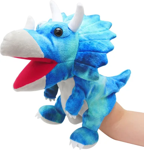 Miniatura 8 de Marionetas de mano, marionetas para niños, marionetas de dinosaurio, juguetes de dinosaurio, marioneta de dinosaurio de peluche, marioneta de mano