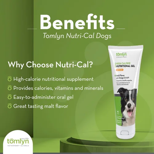 Miniatura 2 de Tomlyn Nutri-Cal - Gel nutricional de alto contenido calórico con sabor a malta para perros, ayuda a apoyar un apetito saludable para los perros