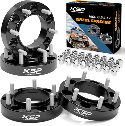 Miniatura 11 de KSP PERFORMANCE 25mm (1") Espaciadores de rueda Tacoma 6x5.5, separadores hubcentric 6x139.7 a 6x139.7 compatibles con Toyota 4Runner FJ Cruiser Azul