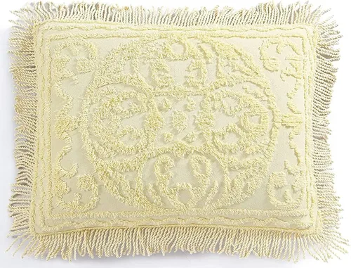 Miniatura 26 de Beatrice Home Fashions Colcha de Chenilla con Medallón, Full, Blanco