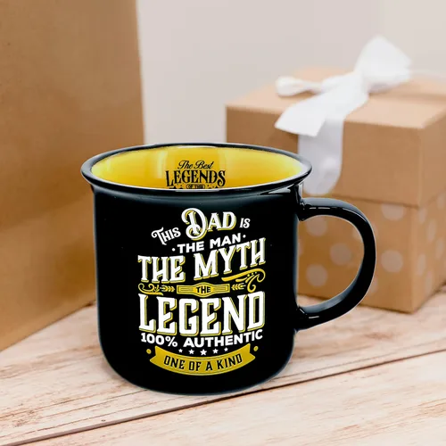 Miniatura 5 de Pavilion Gift Company - Dad The Legend - Taza de cerámica de 13 onzas, taza de café de doble cara, regalo del día del padre, 1 unidad, paquete de 1