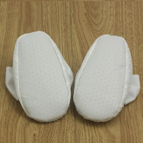 Miniatura 6 de Nihao Baby Conjunto de zapatos de bautismo y diadema blancos para niñas