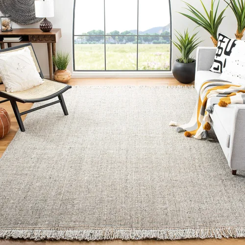 Miniatura 15 de SAFAVIEH Natural Fiber Collection - Alfombra decorativa de 2 x 3 pies, carbón y natural, yute tejido a mano, ideal para zonas de alto tráfico