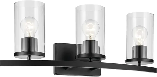 Miniatura 34 de Kichler Crosby 45495NI - Aplique de pared de 9.25 pulgadas en níquel cepillado, 1 luz contemporánea para pasillo o baño con cristal de ópalo