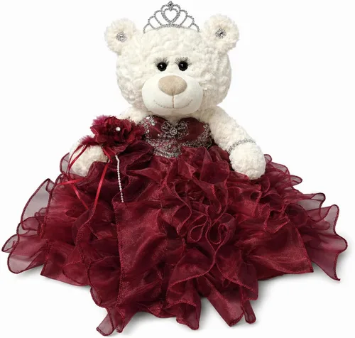 Miniatura 9 de KINNEX COLLECTIONS SINCE 1997 20" Quince Anos Quinceanera Last Doll Osito de peluche con vestido (pieza central) ~ ARC16831-23R (Aqua)