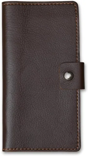 Miniatura 11 de PEGAI Fundas de cuero personalizadas hechas a mano para chequera personal Funda y cartera de cuero 100% envejecido Funda de chequera de negocios