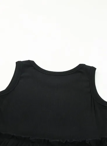 Miniatura 6 de blibean Vestido de verano sin mangas para niñas, trajes cómodos talla 4-13 años