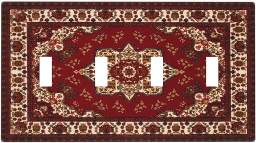 Miniatura 139 de Cubierta de Interruptor de Palanca Única de Asta de Venado de Madera de Estilo Rústico de Granja Placa Decorativa de Pared de 1 Banda Placa Frontal