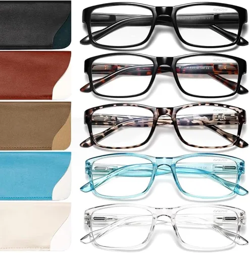 Gaoye Gafas de Lectura para Hombres/Mujeres, Lentes, Lentes de Lectura de Luz Azul para Hombres/Mujeres, Lentes para Computadora, Lentes para Leer