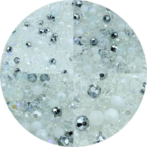 Miniatura 17 de 200 cuentas redondas de cristal de vidrio de 6mm, cuentas espaciadoras facetadas redondas para hacer joyas, pulseras, aretes, collares, campanillas