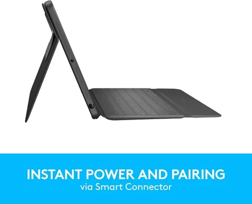 Miniatura 5 de Logitech Rugged Folio - Funda protectora para iPad (7ª, 8ª y 9ª generación) con conector inteligente, soporte, teclado duradero a prueba