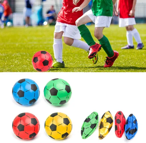 Miniatura 2 de 7.9 in Niños Entrenamiento s Niños Fútbol Entrenamiento Escuela Regalo Fútbol Inflable PVC Respetuoso del Medio Ambiente, Como Muestra
