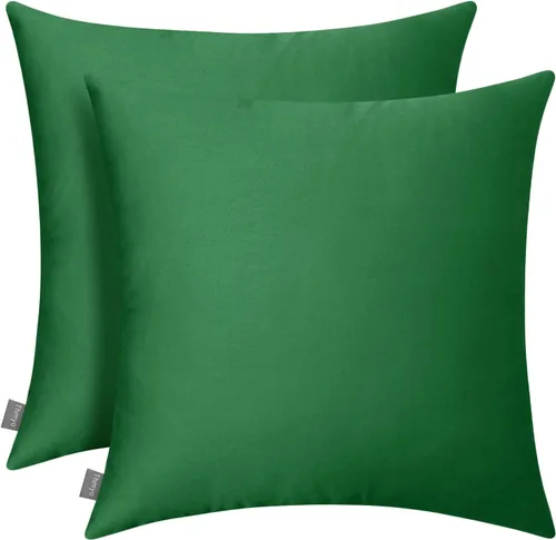 Miniatura 23 de Thmyo - Paquete de 2 fundas de almohada de algodón sólido decorativas cuadradas, fundas de almohada DIY, fundas de almohada en blanco
