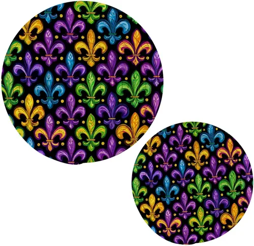 Miniatura 33 de Salvamanteles de flores de amapola otoñal para platos calientes, ollas y sartenes, salvamanteles tejidos de algodón, redondo, grande, decoración