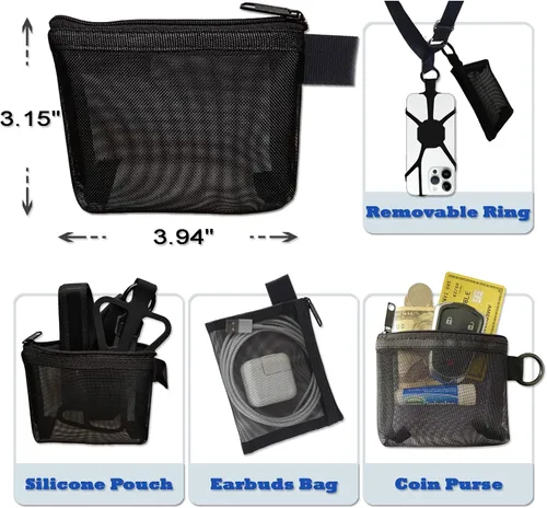 Miniatura 3 de Prime Comfort Correa antirrobo del teléfono del cordón del teléfono, correa antirrobo del teléfono del cordón del teléfono celular Cordón+cartera