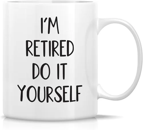 Miniatura 43 de Retreez Taza divertida – Horario de jubilación Do Whatever the Fxxx - Taza de café de cerámica de 11 onzas, divertida, sarcasmo, sarcástico