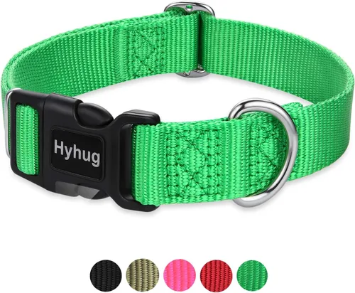 Miniatura 12 de Hyhug Pets - Collar clásico para perros de la colección regular de color sólido (S, negro)