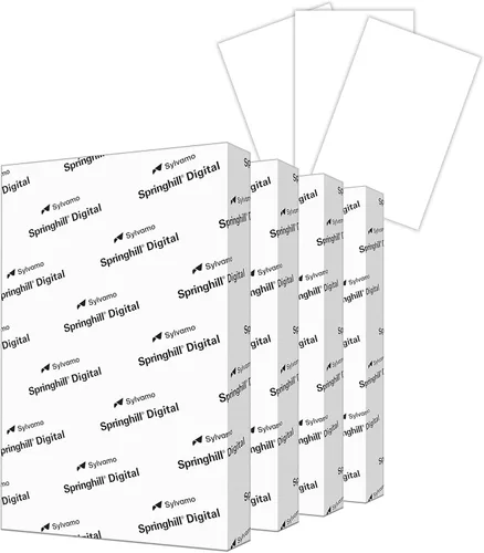 Miniatura 3 de Springhill Papel de cartulina blanco de 8.5 x 11 pulgadas, 90 libras, 163 gsm, 250 hojas (1 resma) - Cartulina ligera de alta calidad, papel de 90