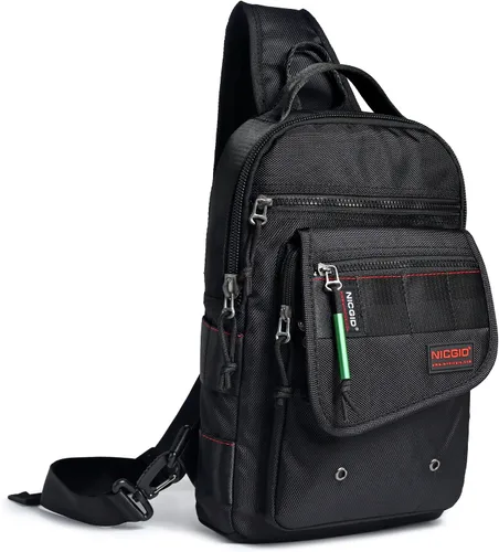 Miniatura 9 de NICGID Bolsos de bandolera, mochilas de hombro para el pecho, bolsos cruzados, bolsa de pecho al aire libre, mochila de viaje para hombres y mujeres